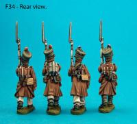 F34 Four centre company figures with heads turned