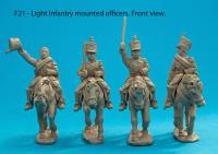 F21  Mounted light infantry officers (horses included)