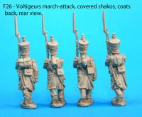 F26  Four voltigeurs in march-attack poses