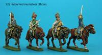 S22 - S22 Four mounted musketeer officers