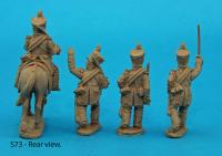 S73 - Saxon Light Infantry. march-attack, officers.