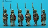 S85 - Saxon Guard Grenadiers in march-attack poses.