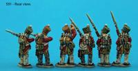 S91 - Saxon Guard Grenadiers in skirmish poses.