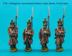 F29  Four voltigeurs in march-attack poses