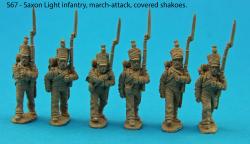 S67 - Saxon light infantry, march-attack.