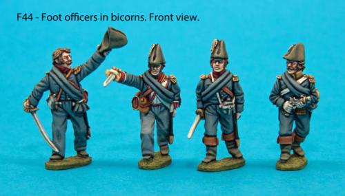 F44 – Foot officers in bicorns.