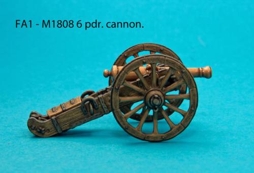 FA1 M1808 6pdr. French cannon