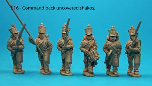 S16 - Command pack, uncovered shakos.